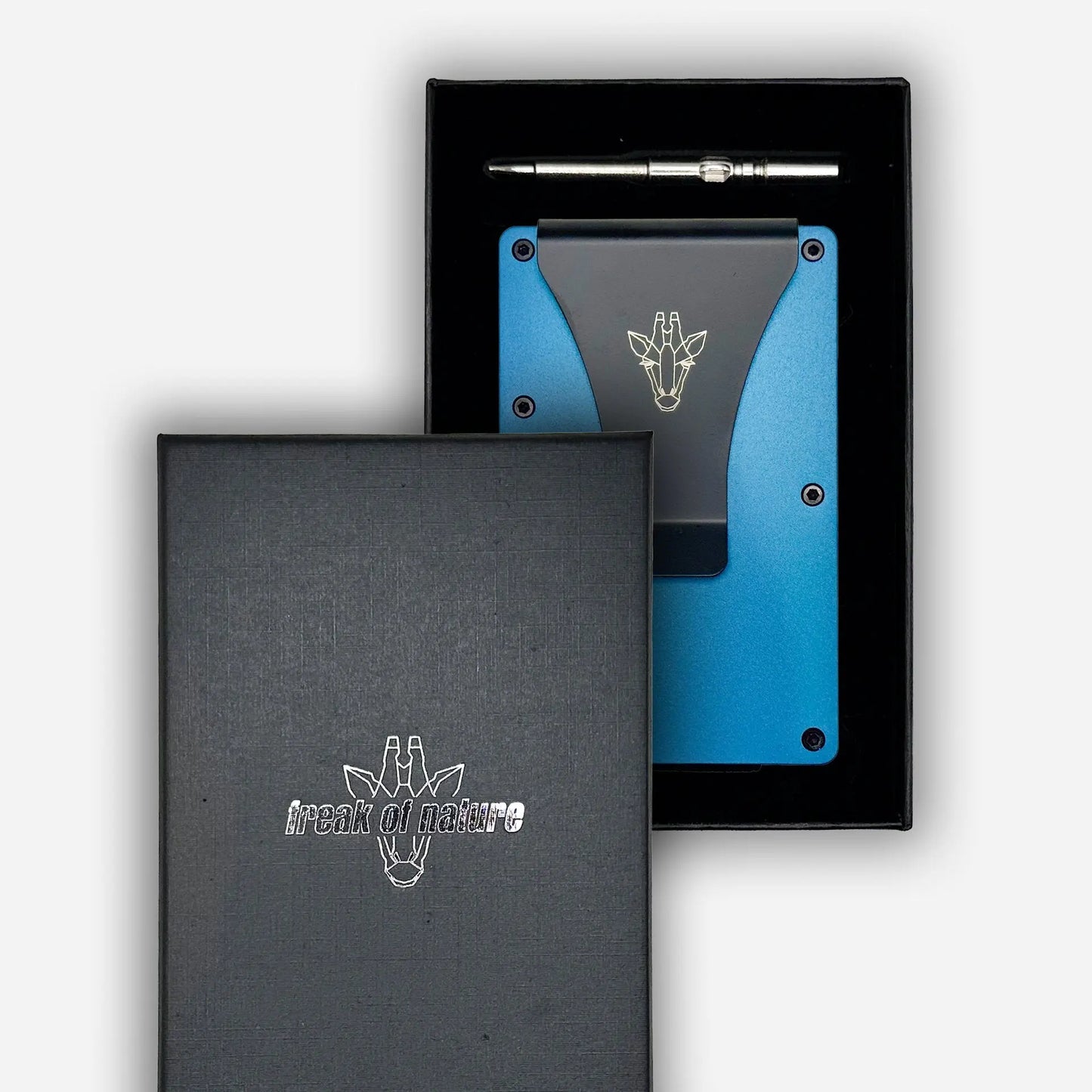Razor 2.0 Aluminium Cardholder With Money Clip | Electric Blue - Freak Of Nature