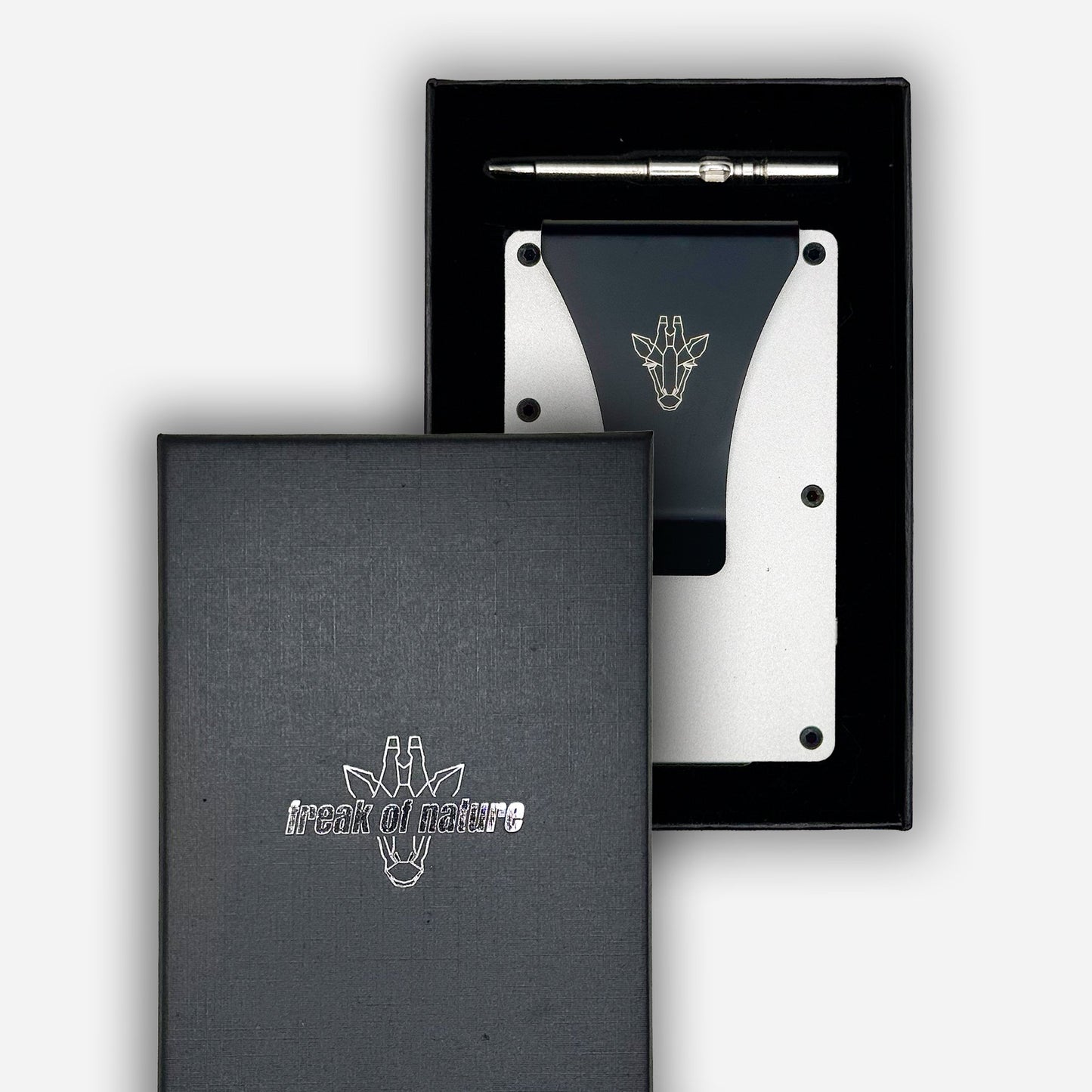 Razor 2.0 Aluminium Cardholder With Money Clip | Metallic Silver - Freak Of Nature