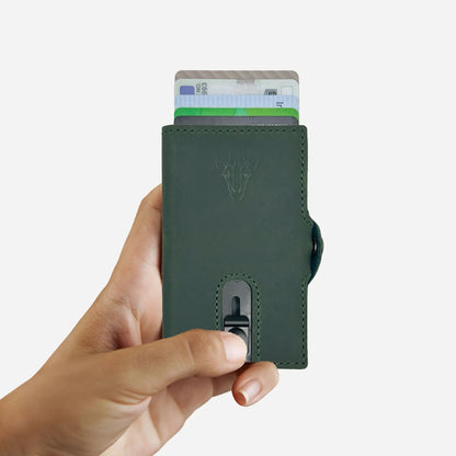 Heritage Leather Wallet | Green - Freak Of Nature